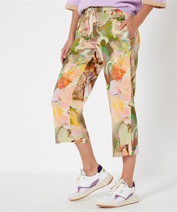 TONI 7/8 Hose Blattdruck Pia Wide Leg