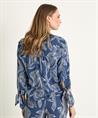 TONI Bluse Blattdruck Schleife Anna