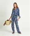 TONI Bluse Blattdruck Schleife Anna