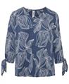 TONI Bluse Blattdruck Schleife Anna