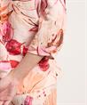 TONI Bluse Leinenmischung Blumen Clay