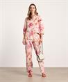 TONI Bluse Leinenmischung Blumen Clay