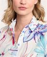 TONI Bluse Leinenmischung Blumen Clay