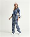 TONI Hose weitem Bein Blattdruck Luisa Beauty