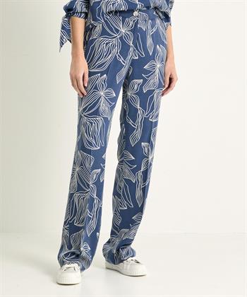 TONI Hose weitem Bein Blattdruck Luisa Beauty