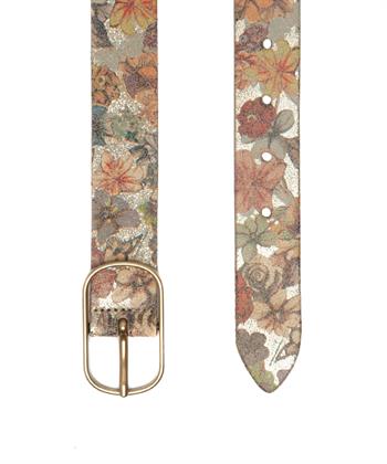 Vanzetti Gürtel Blumen metallisch