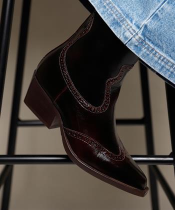 VIA VAI Cowboystiefel Lackleder Do Aiden