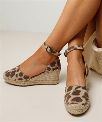 VIA VAI Leder Espadrille Flora Braid