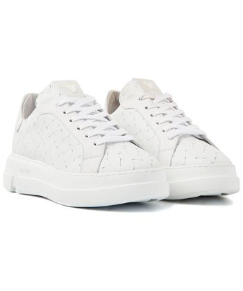 VIA VAI Leder Platform Sneaker Blue Maze