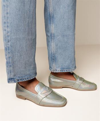 VIA VAI Metallischer Loafer Chiara Ray