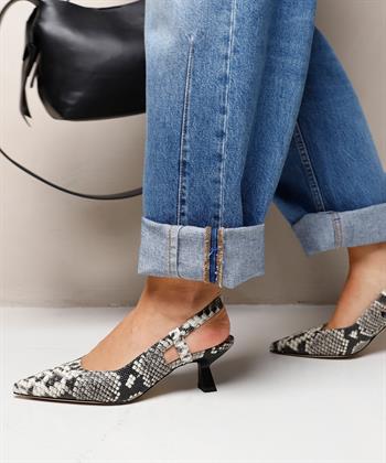 VIA VAI Slingback Pumps Schlange Suzy Aliya