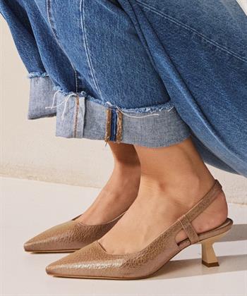 VIA VAI Slingback Pumps Schlange Suzy Aliya