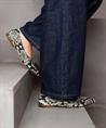 VIA VAI Slipper Schlangendruck Lola Rose