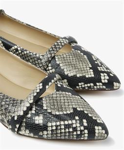 VIA VAI Slipper Schlangendruck Lola Rose